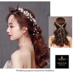 ウエディング ヘッドドレス 冠 パール ヘアアレンジ ティアラ ブライダル アクセサリー