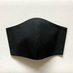 【送料無料】立体マスク（ブラック無地）