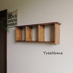 『Yokko－ウォルナットカラー』ウォールシェルフ　ウォールラック　トイレ収納　壁掛け　賃貸