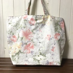 *大きめ トートバッグ*エコバッグ*ボタニカル*花柄*訳あり品*B*