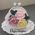 がま口財布  ミニバラ