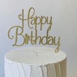  "Happy Birthday" ケーキトッパー（グリッター）9