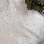 ラスト【生地幅×50㎝】コットン刺繍レース　生地　はぎれ　ハギレ