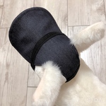 犬の帽子　サンバイザー　キャップ　デニム　小型犬用　ハンドメイド