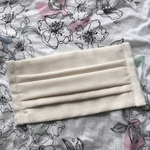 ハンドメイド　男性用プリーツマスク　生成り