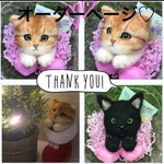 yoke様　お手手付き　猫　羊毛フェルト