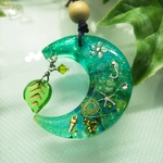 オルゴナイト レジン ネックレス 月の海