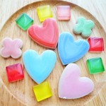♡ハートの可愛いタイルまたはスクエアー♡イヤリング又はピアス