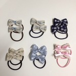 子ども用リボンのヘアゴム６種
