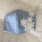 女性向き！小さめ立体おしゃれマスク（水色）