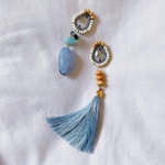 Blue×woodピアス/イヤリング