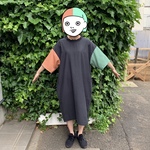 黒のかぶるワンピース〜双子の袖を添えて〜