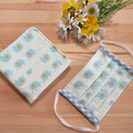 キッズ用プリーツマスク＆ガーゼハンカチ　＊ぞうさん＊