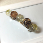秋冬 季節の球体バレッタ