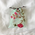 インド刺繍シースルーミニ巾着②