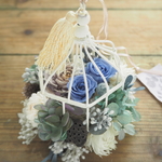 Tassel Antique Bleu　＊　鳥かごアレンジメント