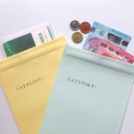 ジッパー付家計用封筒［Category 色違い2枚］ | 封筒貯金 | 積立貯金