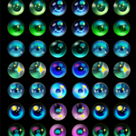 レジン封入.EYE.HOSI-03.ブライスアイ.星キラキラ13.5mm裏ホロ