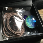 天の川銀河 輝星硝子ペンダント(ウォーターオパール)KG-420b
