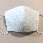 こだわりの立体マスク白バラレース