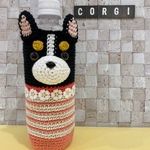 黒コギちゃん500mlペットボトルカバー《シュリンプピンク》