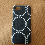 *受注製作*ミナペルホネン*タンバリン*ネイビー×ホワイト*mina perhonen*iPhoneケース*iPhoneカバー*スマホケース*スマホカバー