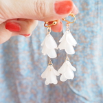 ゆらゆら　花びらピアス/イヤリング　shiro K16GP使用
