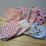 ☆t様オーダー品☆モモンガポーチ（大）　春夏用８点