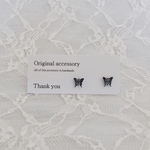 送料無料✴︎アレルギー対応✴︎再販2♡small butterfly ピアス・イヤリング♡リアルパステルブルー②