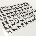 ★レジン封入用 フィルム 犬 ドッグ シルエット