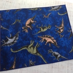 リアルな恐竜柄 ブルー ランチョンマット　ランチマット園児用25×30 ☆入園入学☆