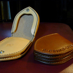 (受注生産)本革手縫いコインケース（ネーム刻印サービス）