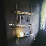 流木のラダー シェルフ