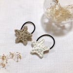 cotton 星のヘアゴム