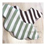 シンプルストライプのmokumoku bib▽男の子ベビー▽