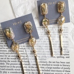 stone・beige ピアス