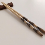木のつくし箸　2膳　