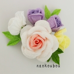 つまみ細工キット　《薔薇のアレンジメントフラワーセット》