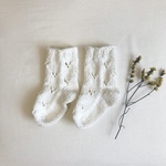 フラワーソックス*white*