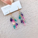 カラフル花びらピアス
