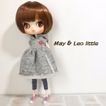 May&Leo little＊フード付きカジュアルワンピ