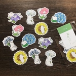 お花としろくまフレークシール「夏」