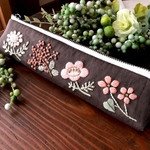  ✥お花のペンケース✥   春のお花　チョコ