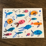 1DAYタトゥーシール♡カラーフィッシュライン🐠