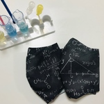 再販《夏用に変更可能》１枚 サイエンス柄　ハンドメイド　立体マスク