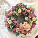 ドライフラワー リース ♡ ラナンキュラス
