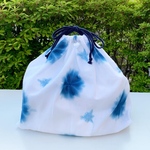 巾着袋　カゴバッグやクリアバッグに♡