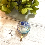 【kogetto様ご予約品】夏の水面と星の砂✨透明感溢れるレジンポニーフック