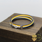 [送料無料] 二重巻きの組紐ブレスレット