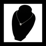 【simple_kiraHeart ネックレス。】﻿シルバー ストーン ハート チェーン アンティーク ヴィンテージ パンク ロック ゴシック ゴスロリ 病みかわい シンプル お呼ばれ フォーマル 